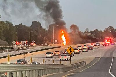 Source: https://www.edhat.com/news/highway-101-closes-off-and-on-for-storm-drain-fire-near-carpinteria