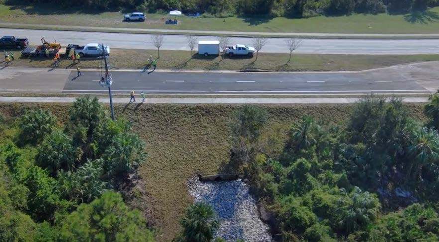 Screenshot of FDOT Drone Video