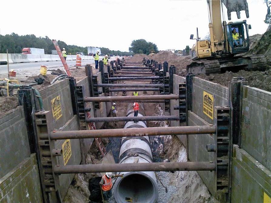 Haleakala Install RCP in Trench Box w Sub Trench-1